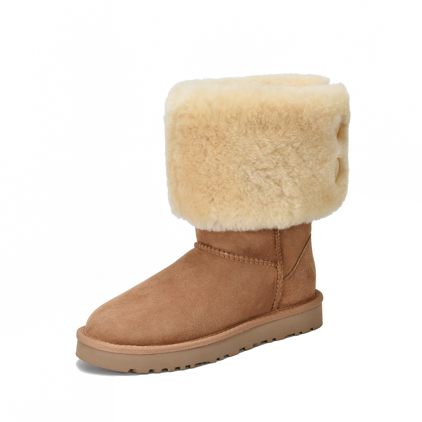 【羊皮毛一体】千颂伊二代中筒款女鞋雪地靴小千中筒