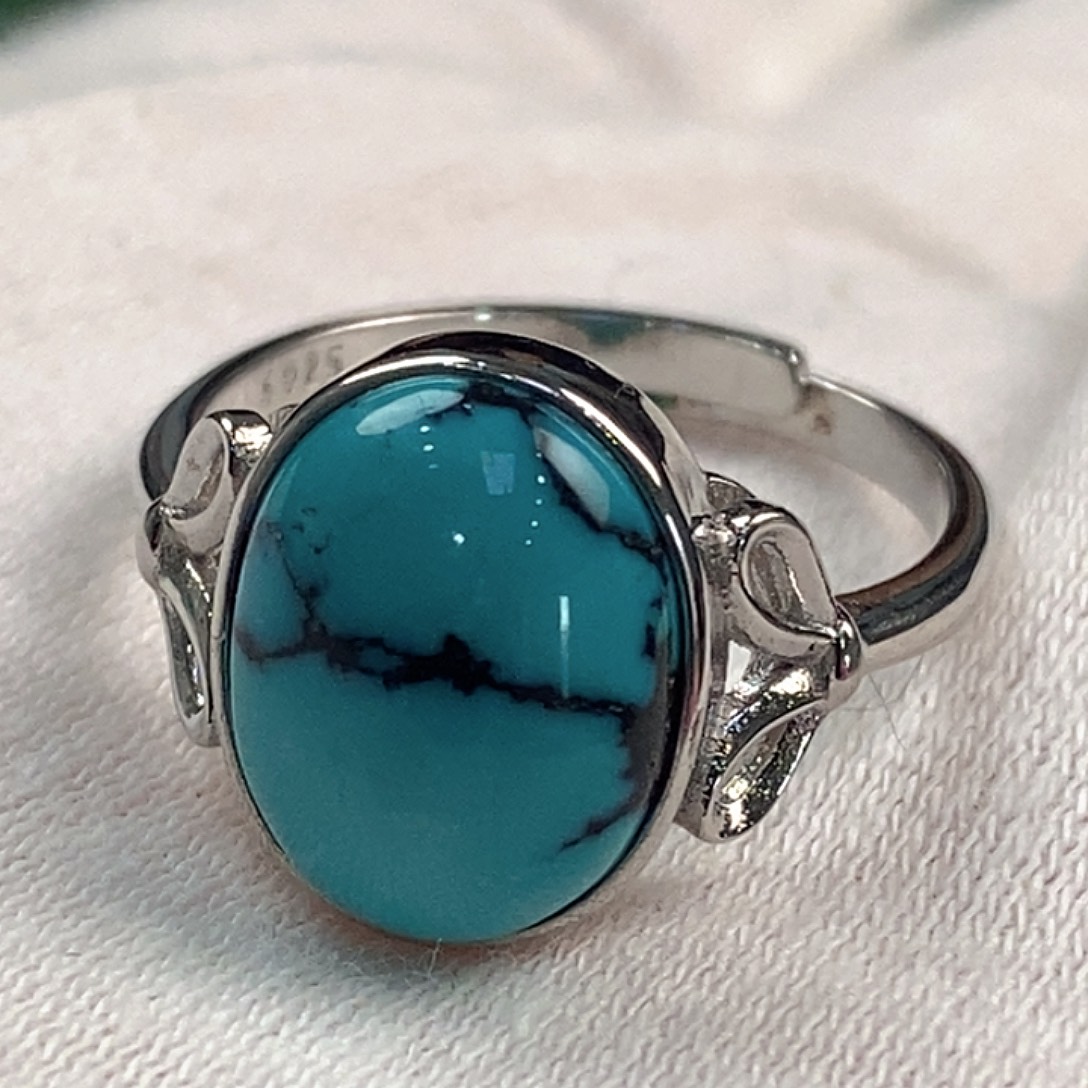 绿松石银S925镶嵌珠宝奇石