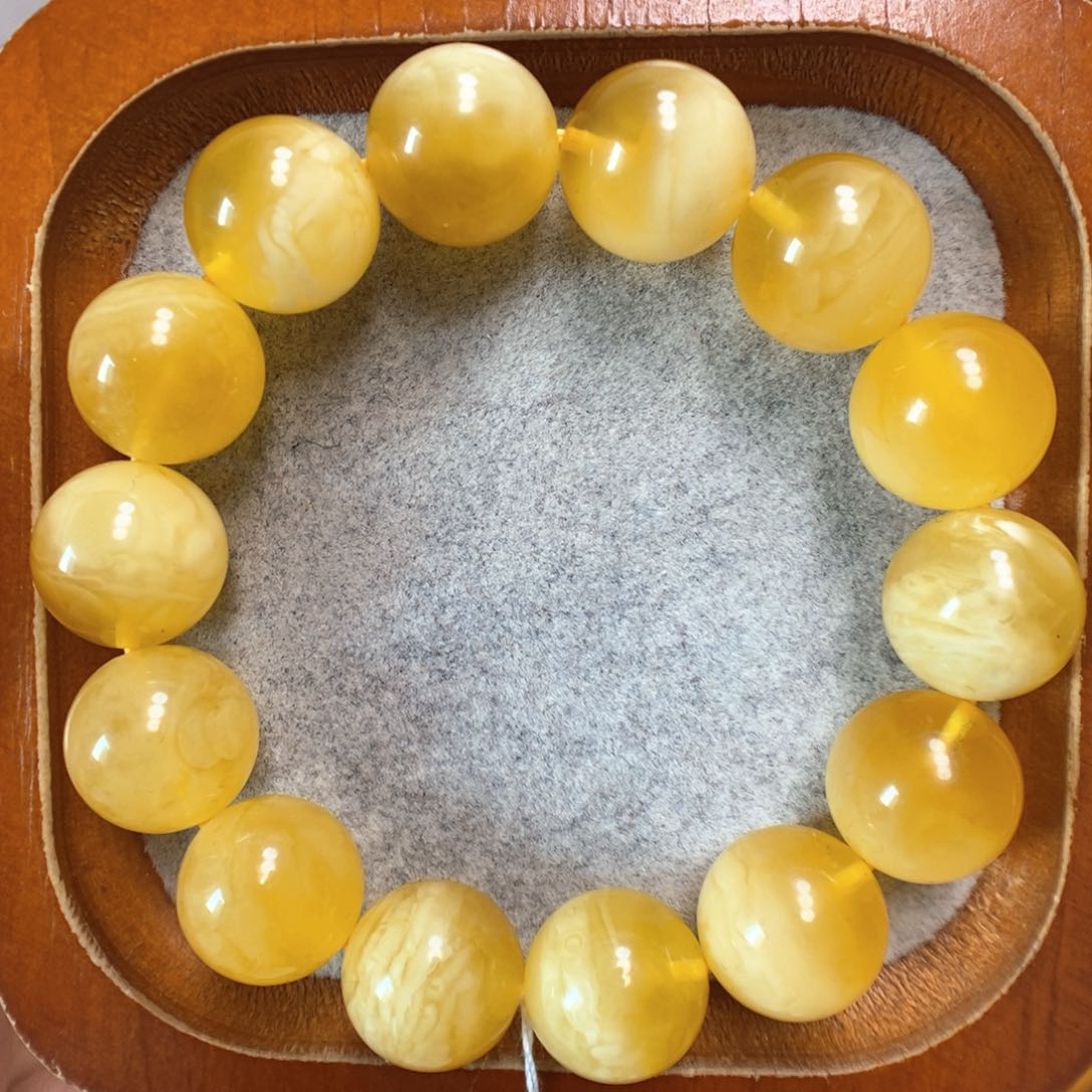 未镶嵌蜜蜡手串蜜蜡手串