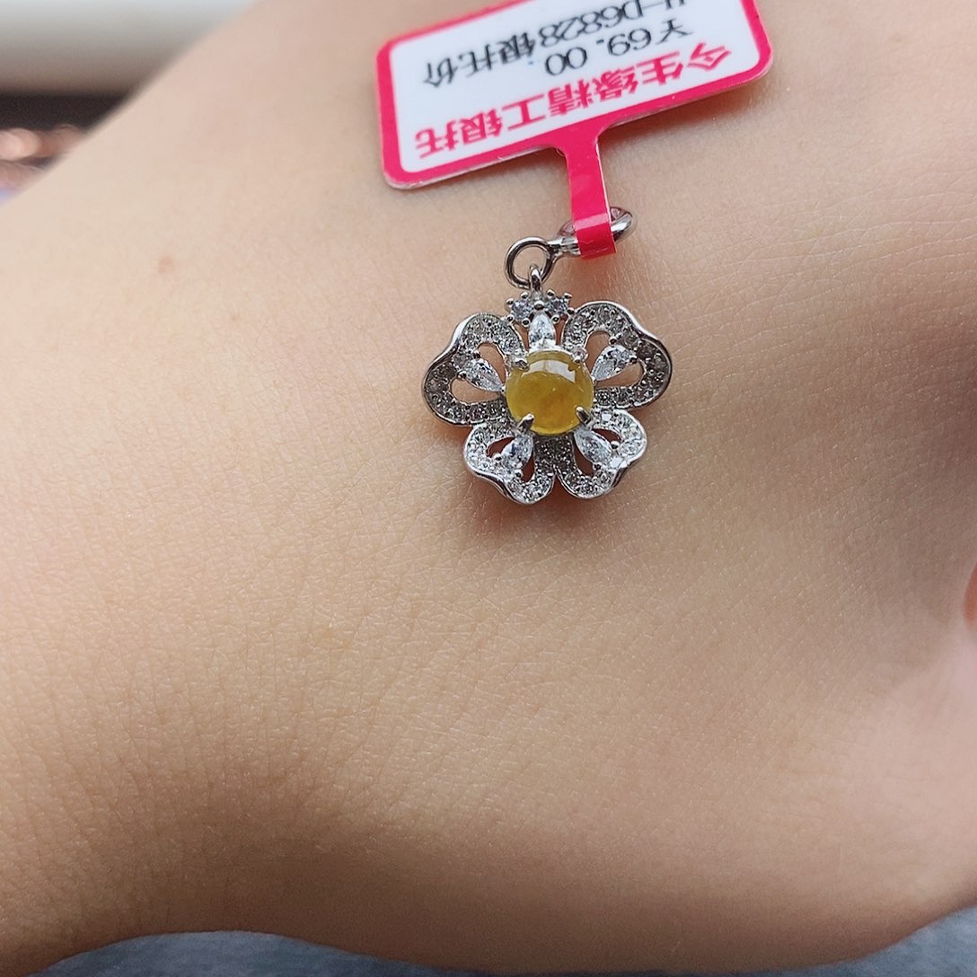 银S925镶嵌戒指翡翠