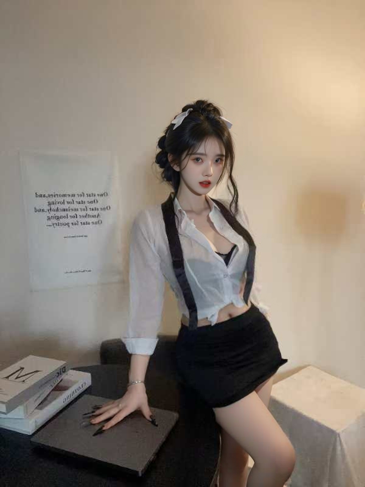 性感私人秘书套装均码白色扮演性感睡衣女大睡衣