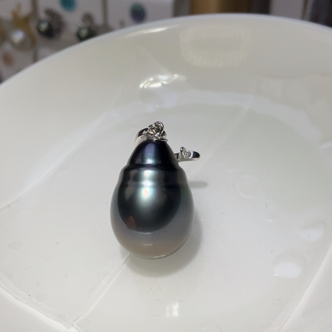 银S925镶嵌颈饰海水珍珠