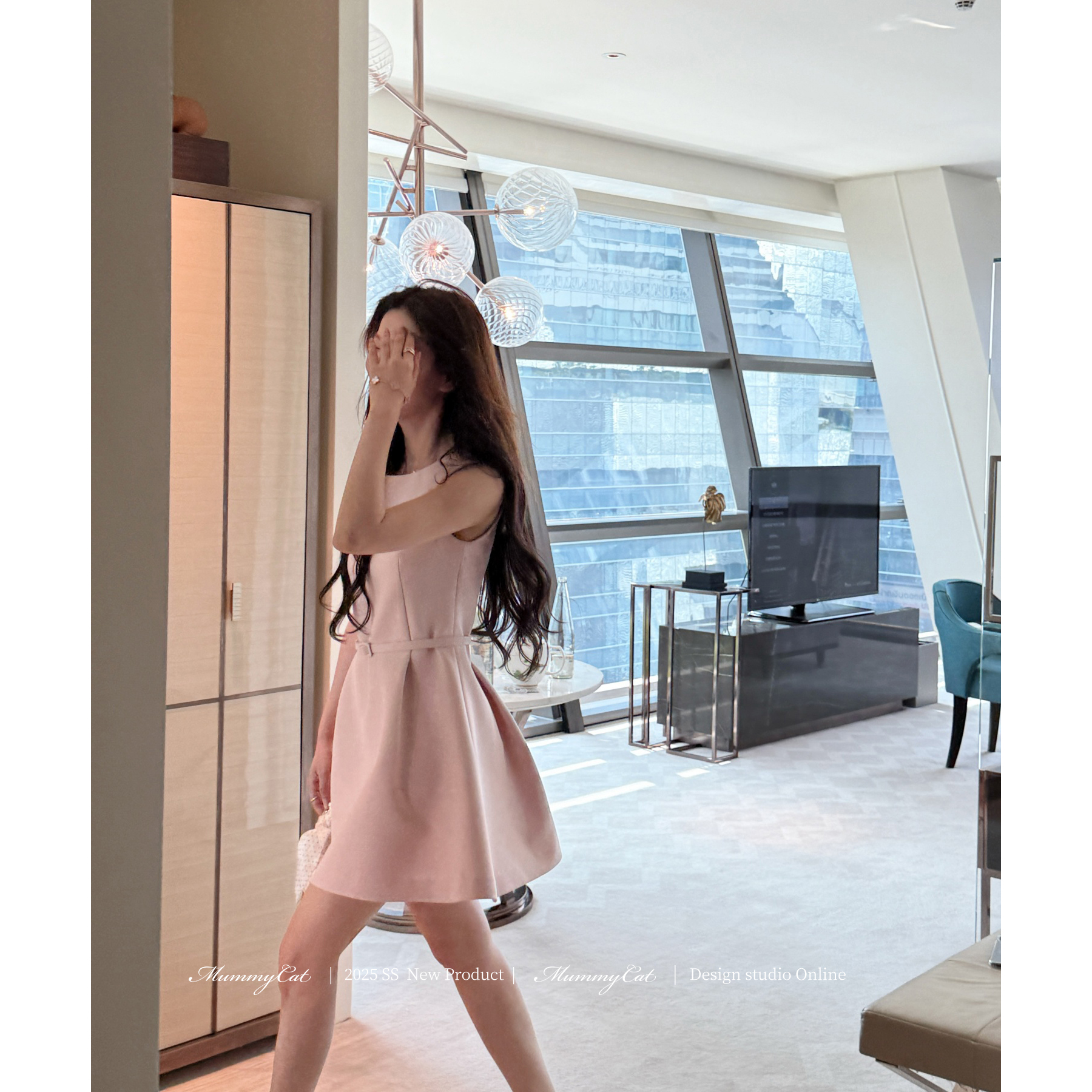 Mummy Cat 下蛋喵【暧昧期】约会女神高级感气质腰带背心连衣裙
