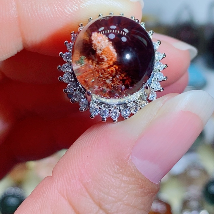 水晶戒指未镶嵌水晶