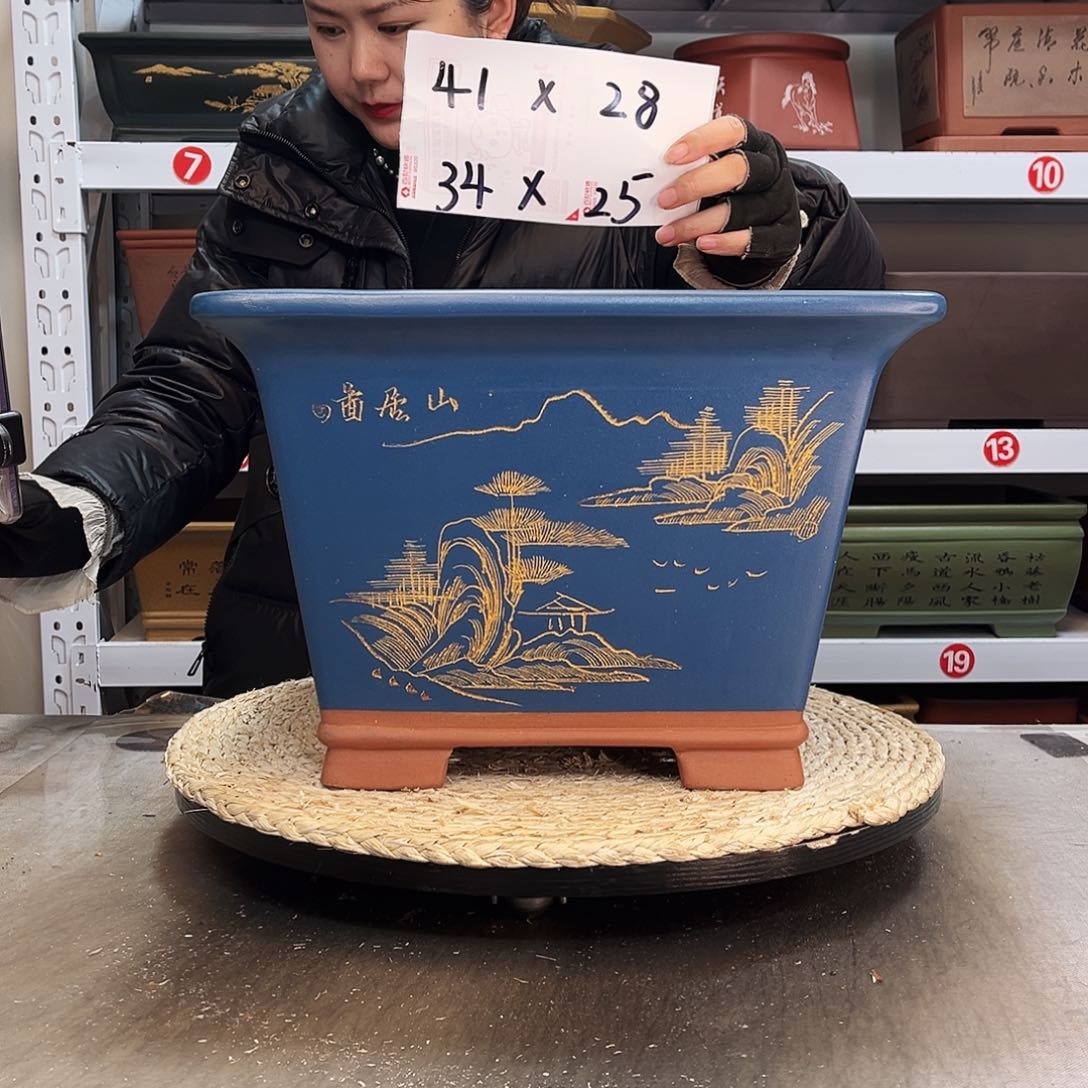 紫砂花盆紫砂花盆