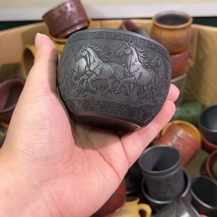 茶杯紫砂全手工紫砂 主人杯