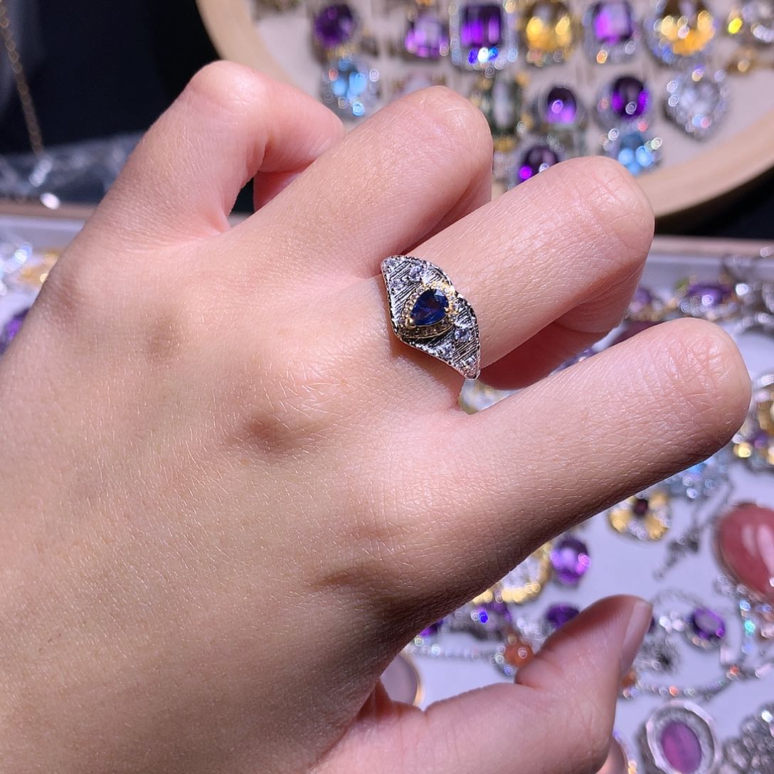 吊坠(不含链)银S925镶嵌紫晶