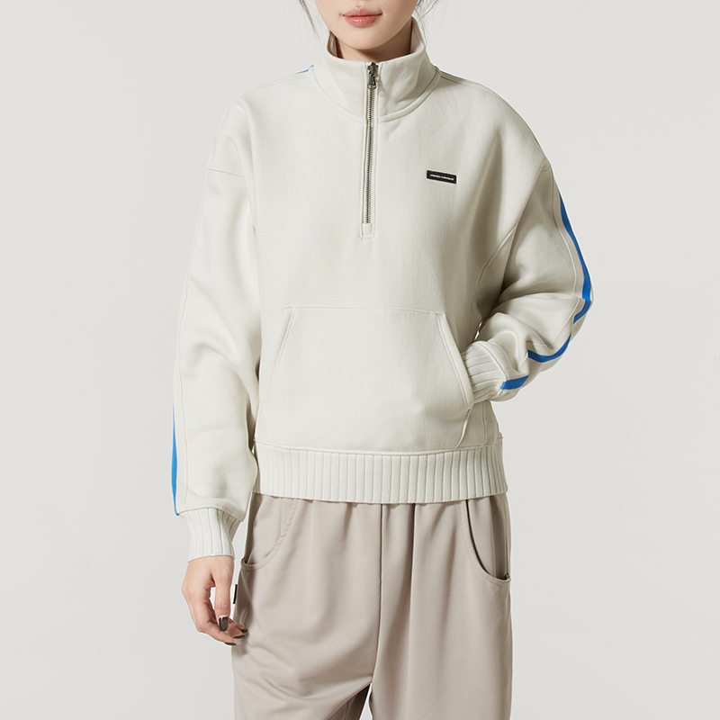 【双旦礼赠】安德玛卫衣女装2025冬季时尚舒适透气百搭健身训练立领