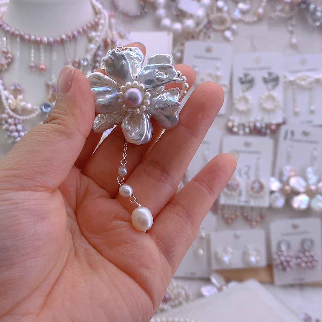 健***乐淡水珍珠未镶嵌项链