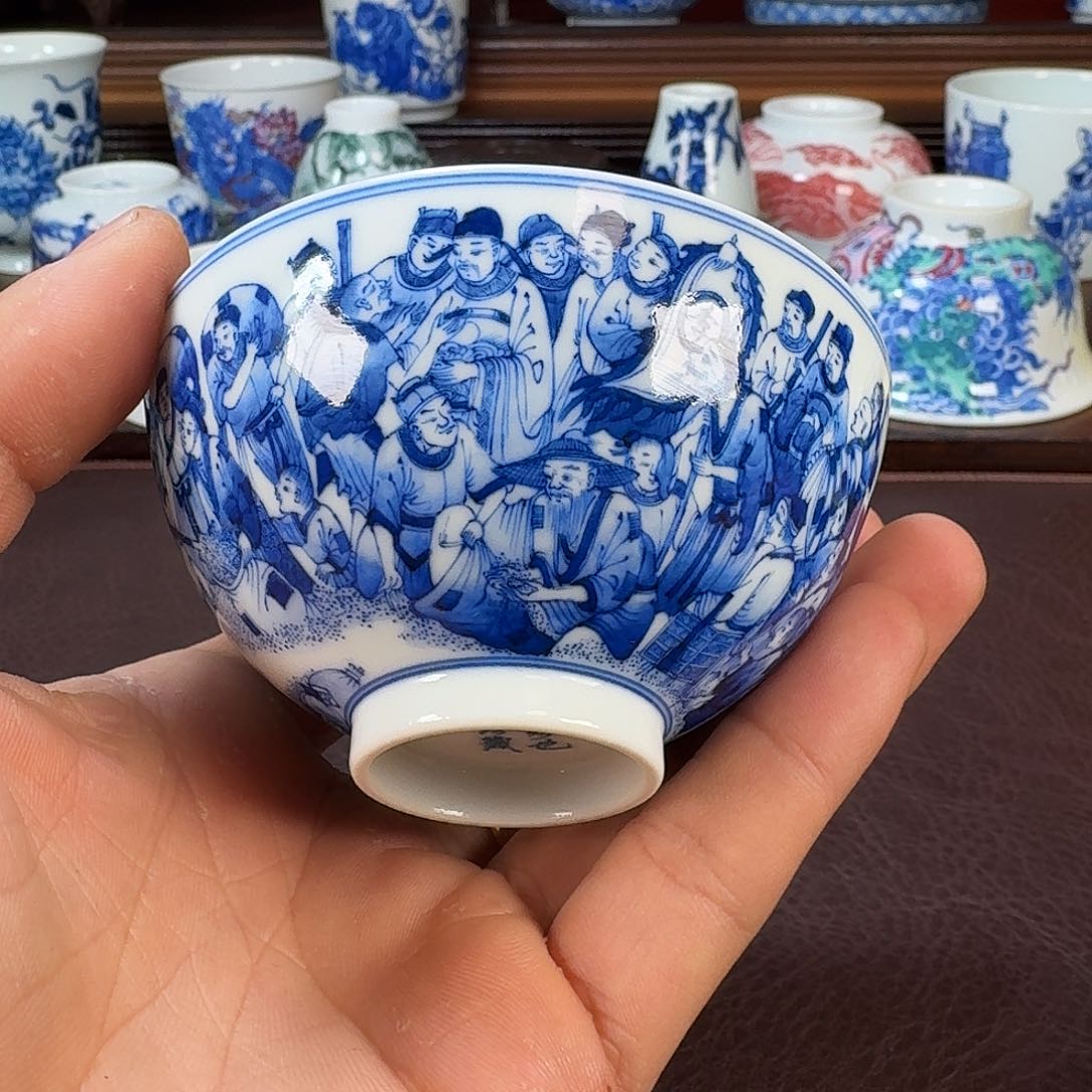 瓷片当代景德镇陶瓷手绘茶具