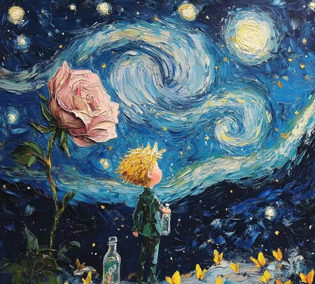 肌理画重彩画重工款手工diy冰箱贴