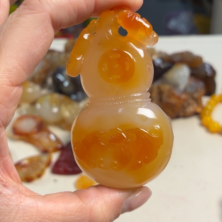 玛瑙/玉髓未镶嵌吊坠(不含链)