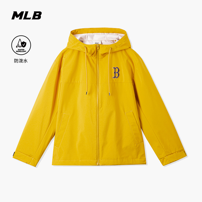 MLB官方 流光风大LOGO连帽防泼水防风夹克外套25秋季新款WJB80