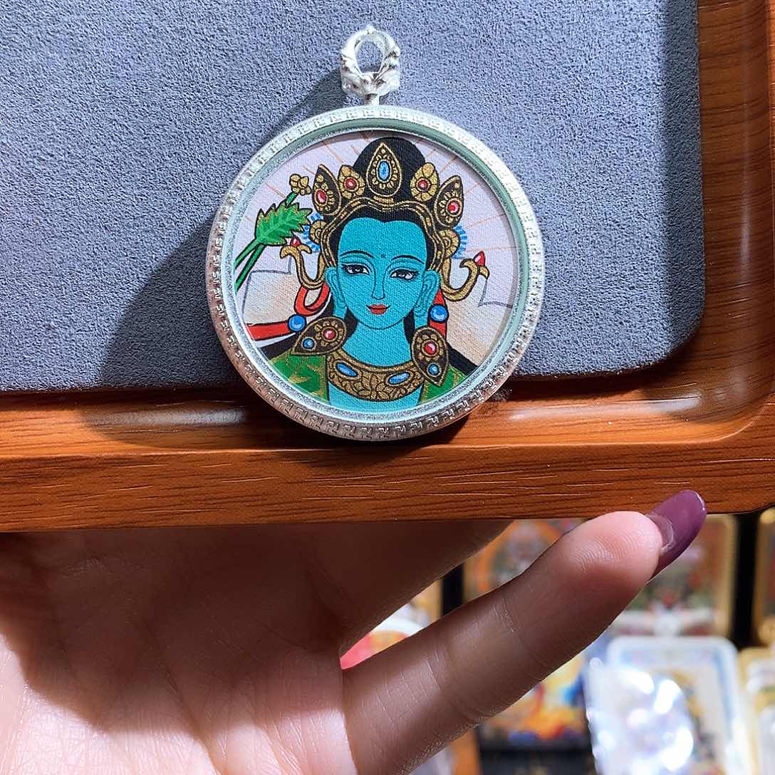 吊坠魏*般若唐卡非遗传承