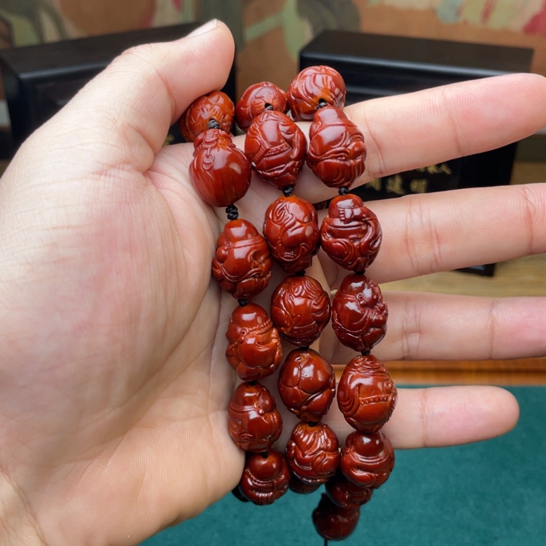 橄榄核手串?***?1.6表弟回血财迷脖挂