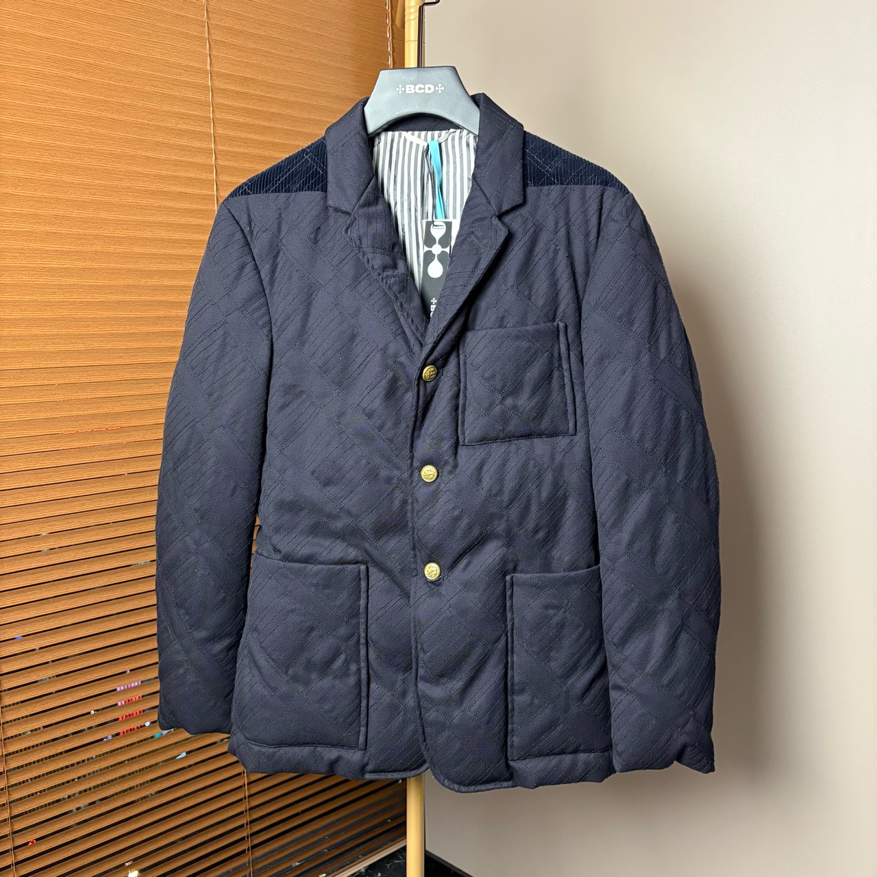 99新 THOMBROWNE BC1214 TB 几何压纹西服 1码 201622