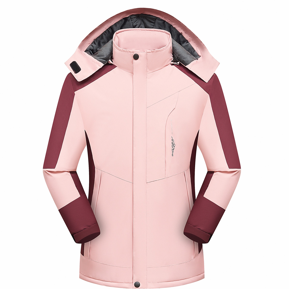 户外男女冬季加绒加厚软壳冲锋衣防风防水保暖登山外套