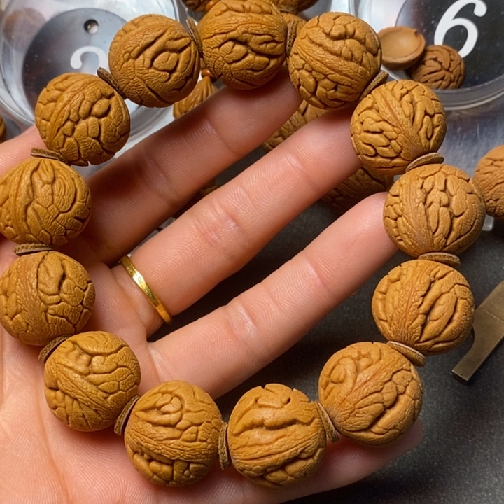 桃核手串陕西国庆桃核20