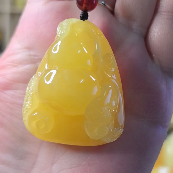 蜜蜡颈饰未镶嵌葫芦吊坠