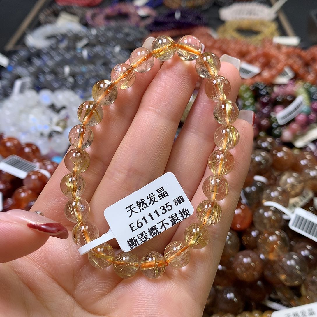 水晶手链未镶嵌，