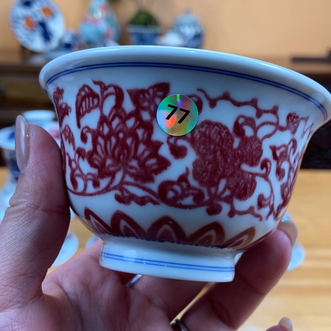 手绘现代茶具非古董