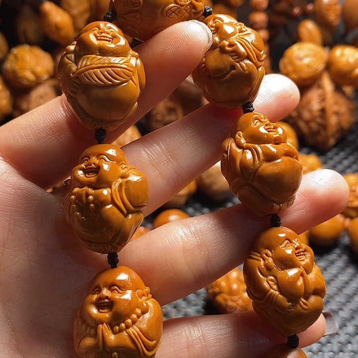 吊坠橄榄核月*树八宝弥勒