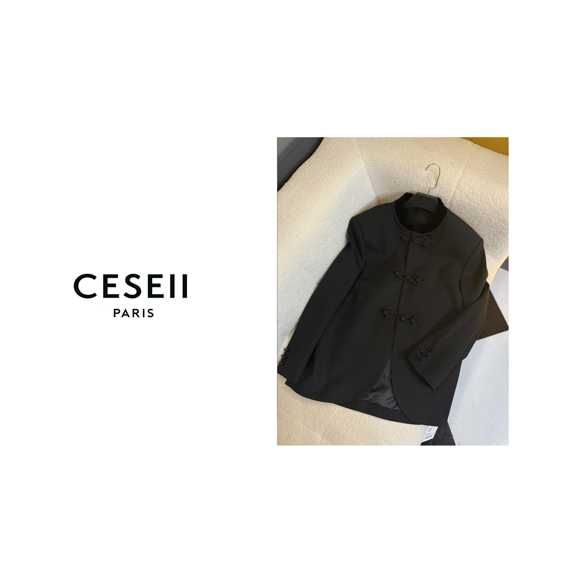 【25XJ869】CESEII秋冬超高品质时尚国风新中式男女同款外套