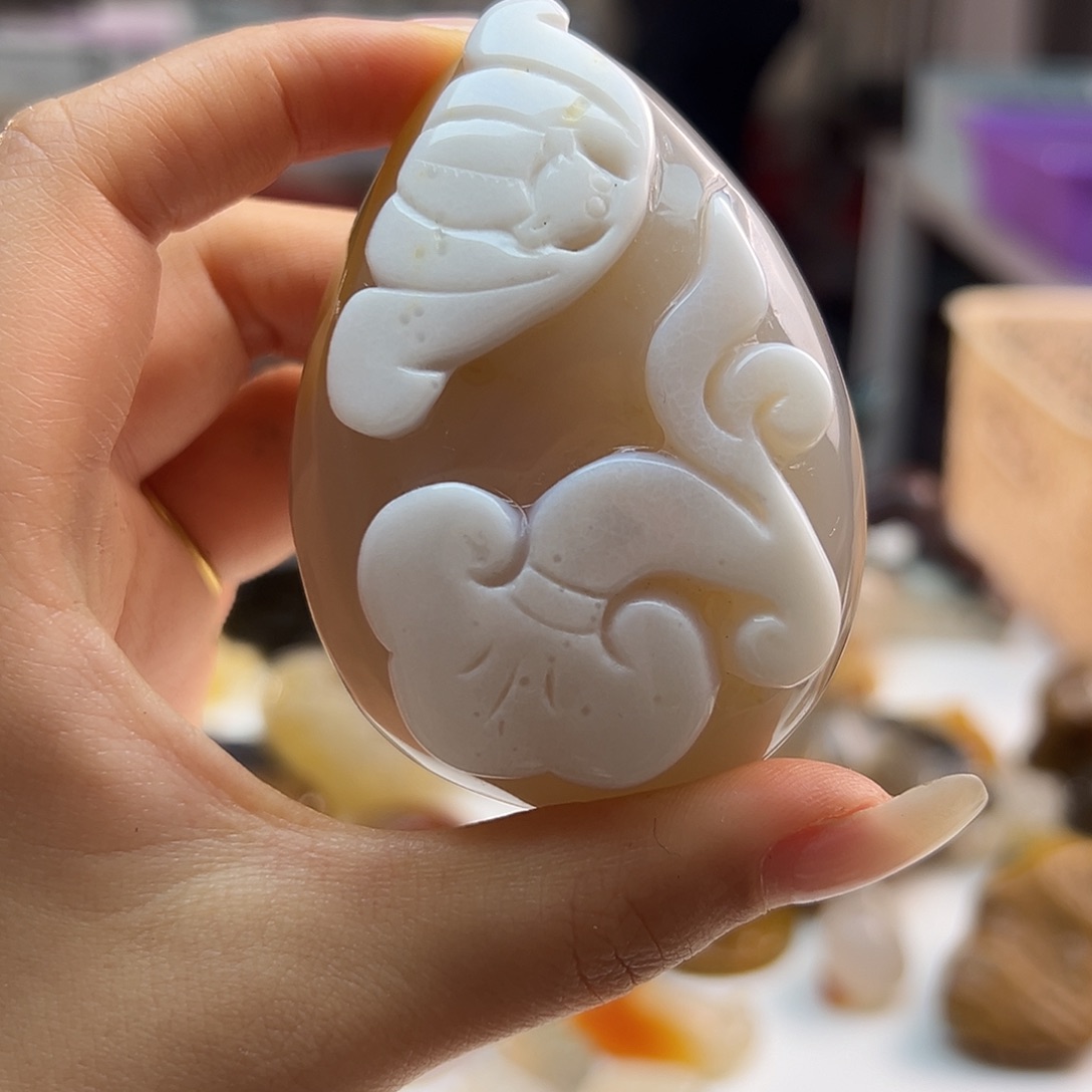 玛瑙/玉髓未镶嵌吊坠(不含链)