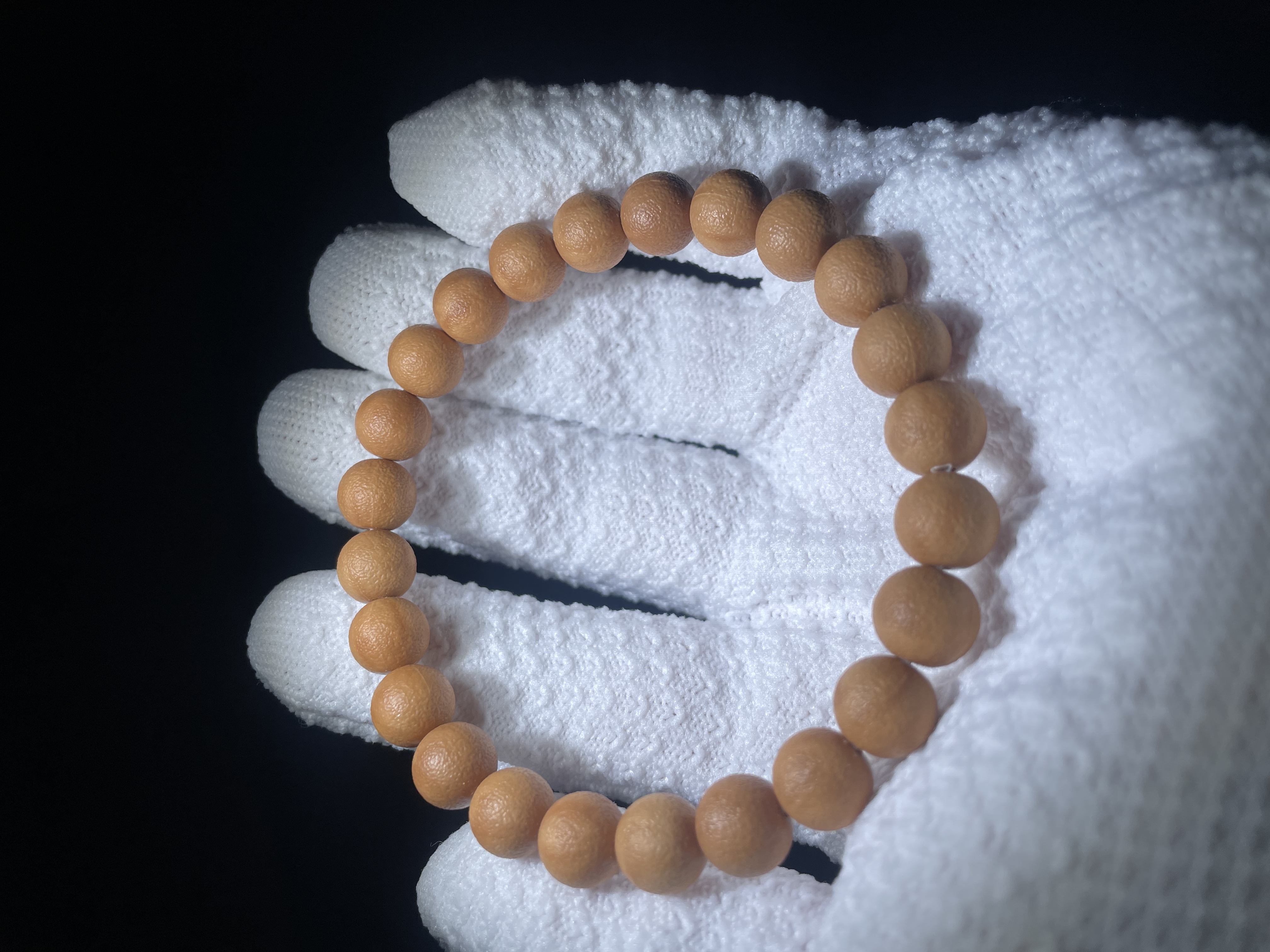 【魔都造物：圆满】手工雕刻手感超好挂水感强男士文玩猴头核桃手串