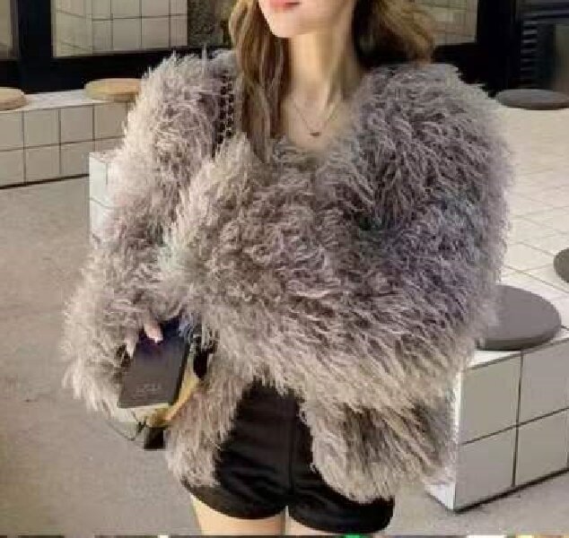 欧街-毛毛外套10222