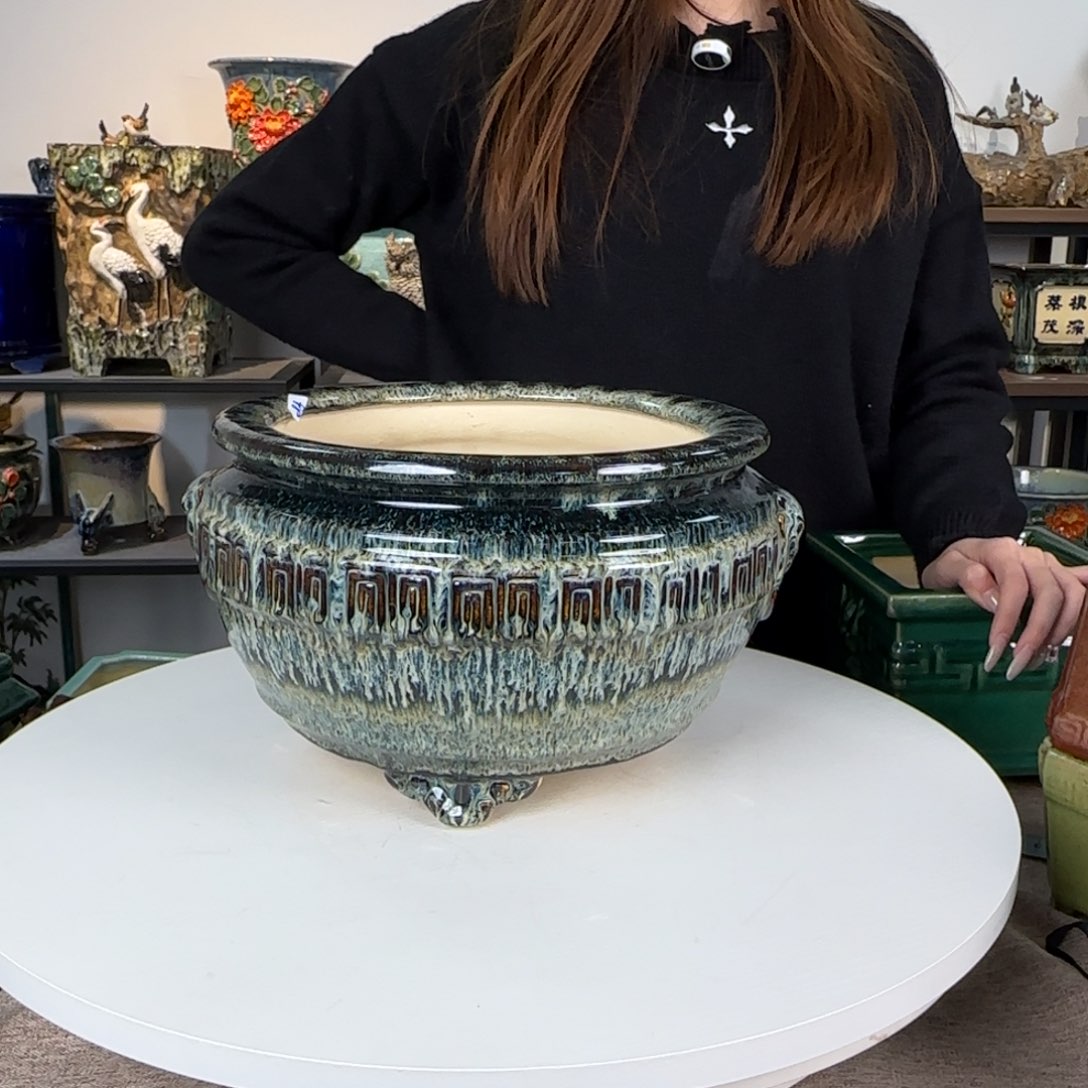 陶瓷一风堂工厂石湾盆