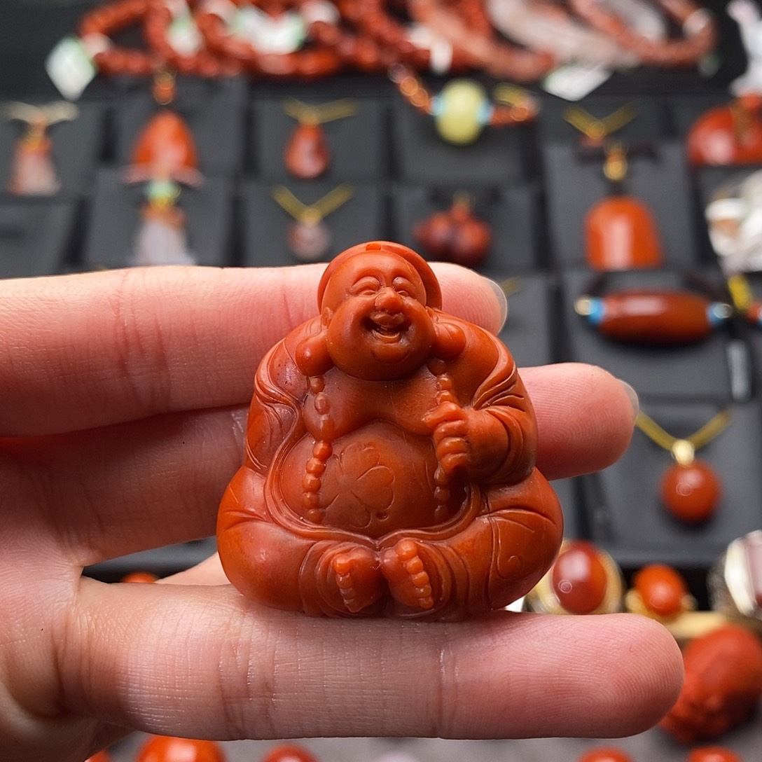 南红玛瑙未镶嵌四川凉山佛公