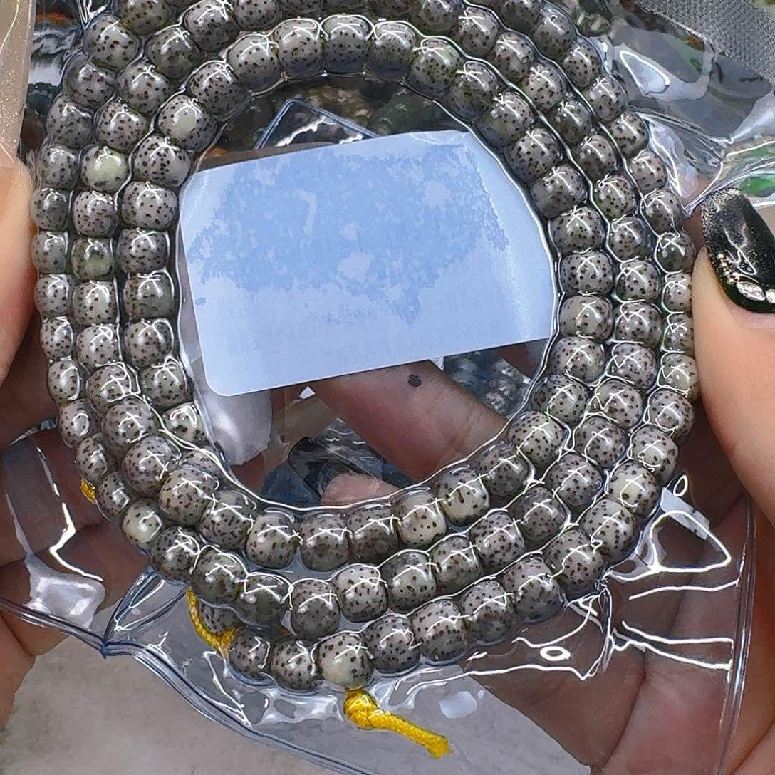 星月菩提手串92荣耀奶奶灰星月菩提76桶108