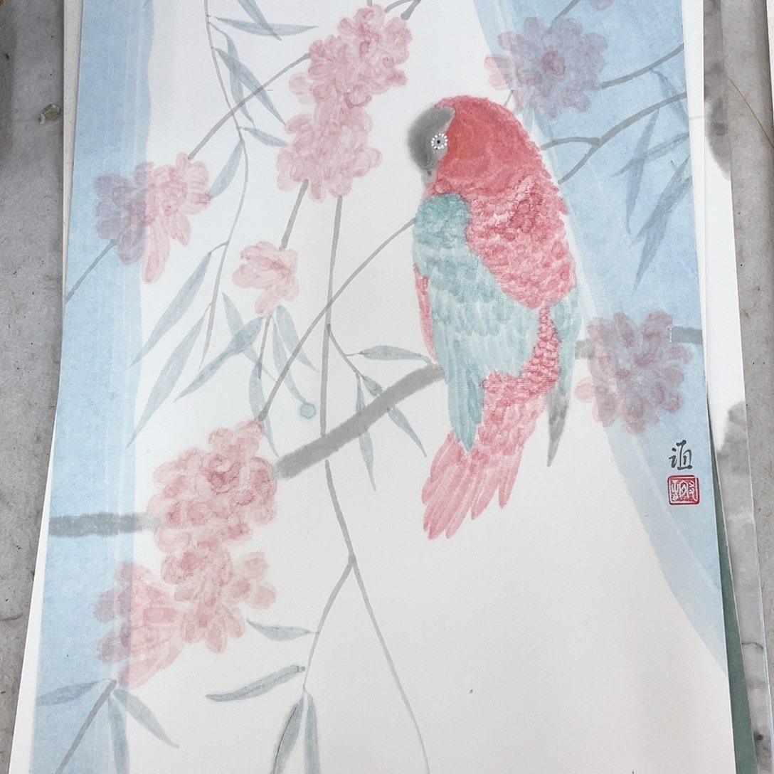 国画把门反锁门上有个