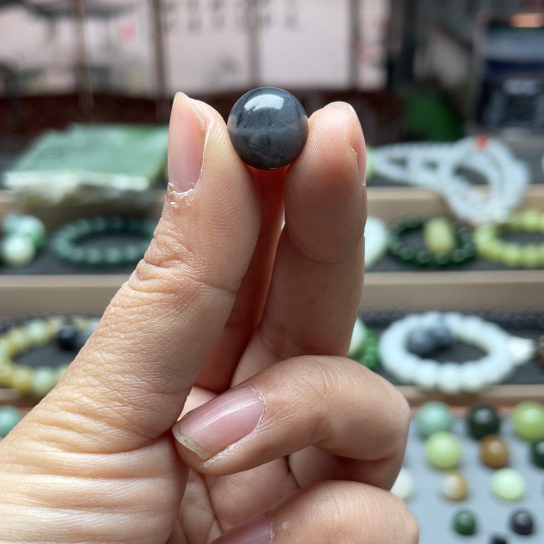 和田玉单珠12未镶嵌