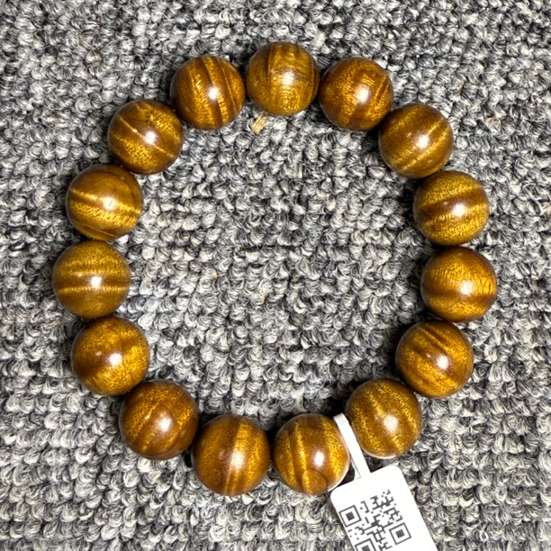 金丝楠1.5水波纹盘玩手串佛珠念珠适合送礼的文玩