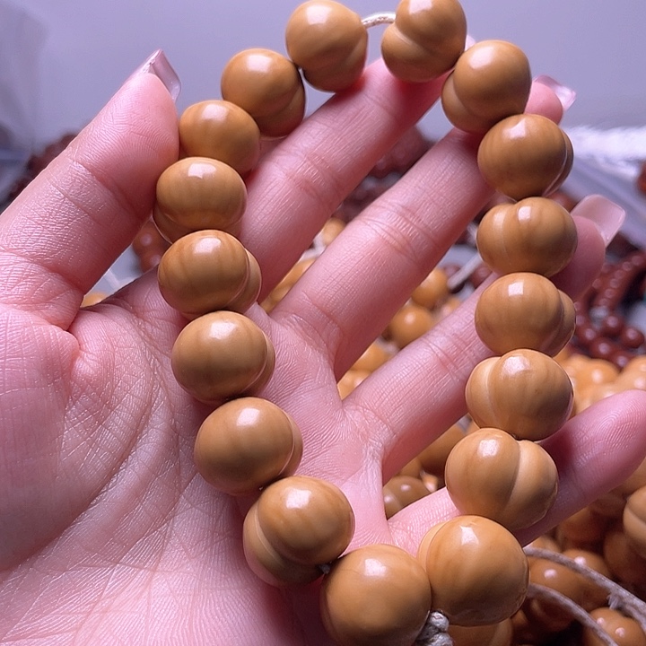 手串猴头核桃?****?17尺寸镜面柯基屁桃手持全品无暇