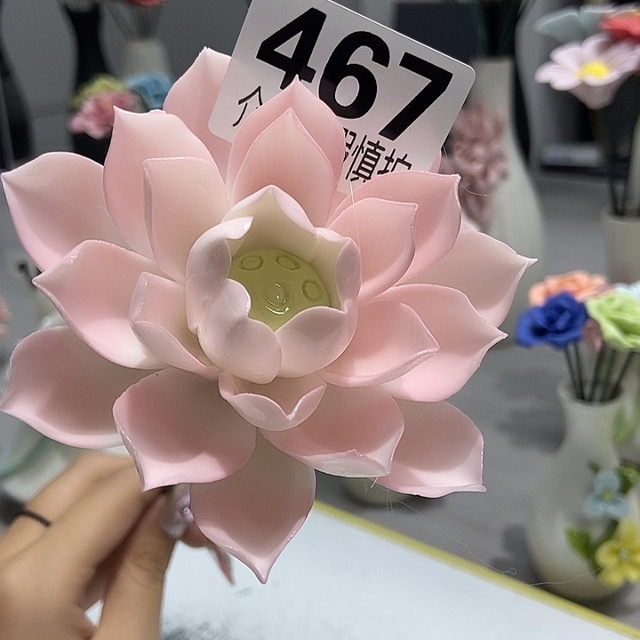 陶瓷纯手工捏花设计