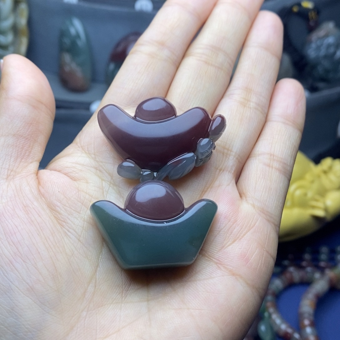 用***8玛瑙/玉髓未镶嵌吊坠(不含链)