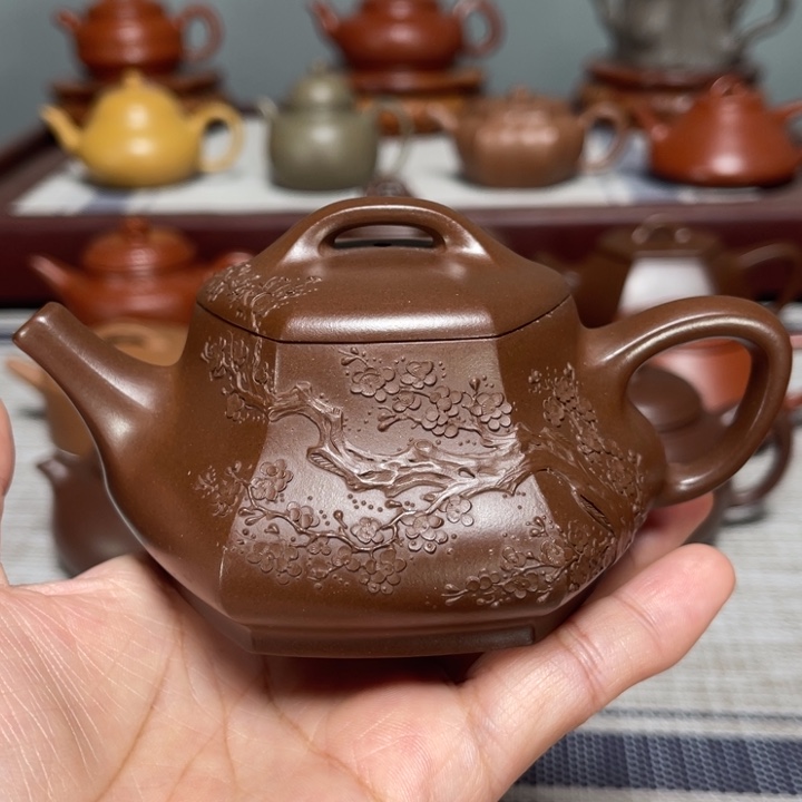 茶壶紫砂全手工制作150cc