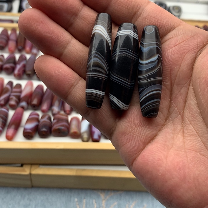 安***哥玛瑙/玉髓散珠巴西缠丝玛瑙项链