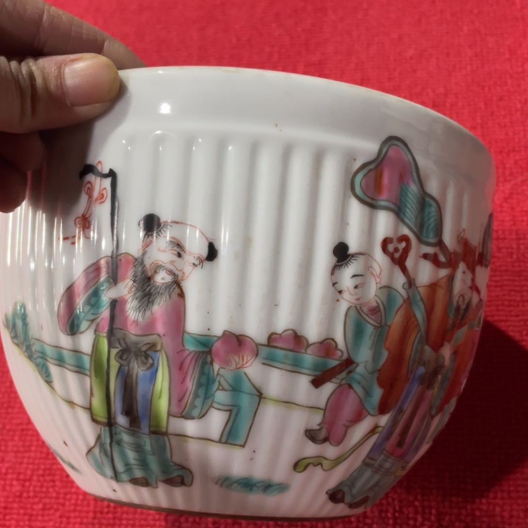 瓶一个花盆一个人物花盆