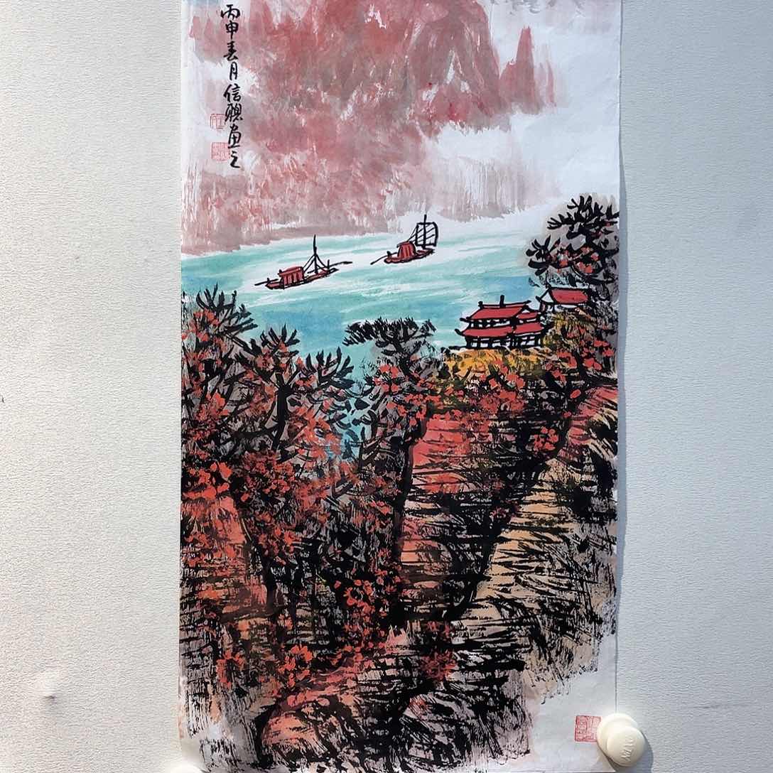 国画把门反了……把门反了