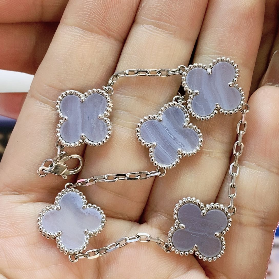 玛瑙/玉髓手链18K金镶嵌