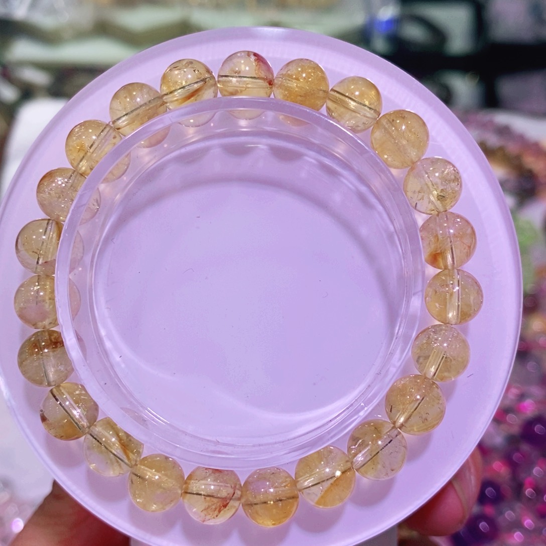 水晶手链未镶嵌黄塔晶手链