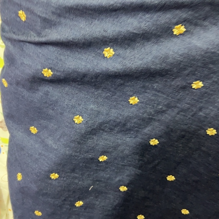 开***花无纺布绣花牛仔涤绣3m