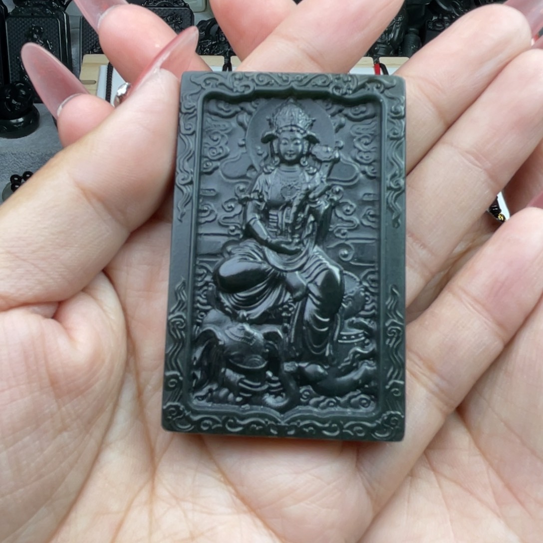 颈饰未镶嵌和田玉装***帖