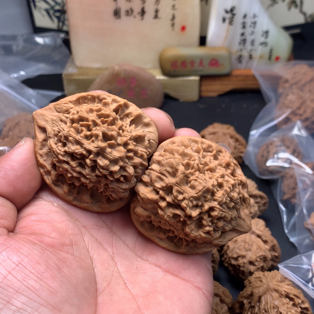 无***谓文玩核桃把件官帽