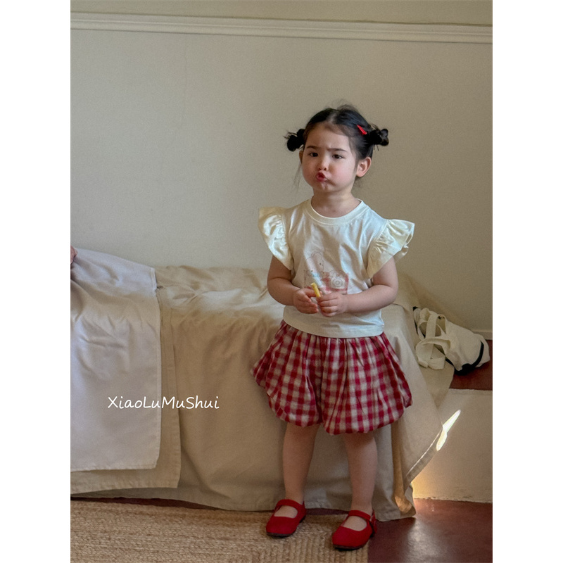 AC308~XLMS·25夏~飞袖卡通T恤25104