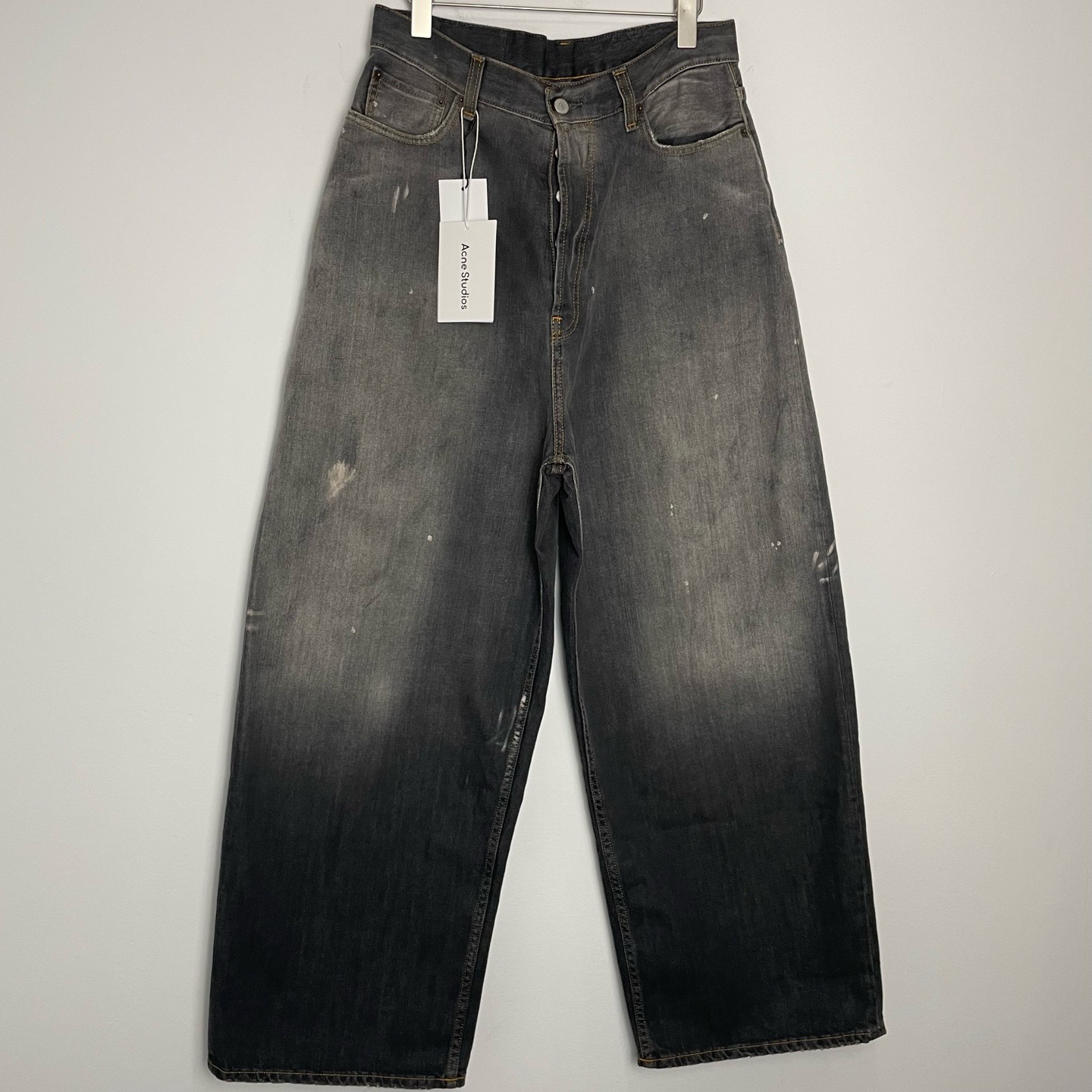 未使用 Acne studio （vd）新款2023M做旧宽松阔腿牛仔裤0499